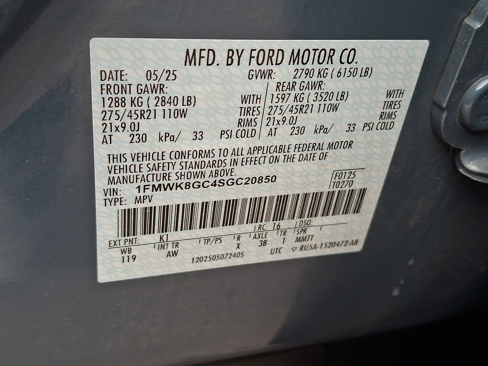 Certified 2025 Ford Explorer ST AWD/4WD image 27