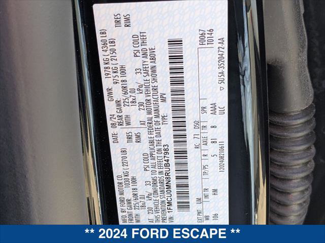 Certified 2024 Ford Escape ST-Line w/ Tech Pack #1 image 24