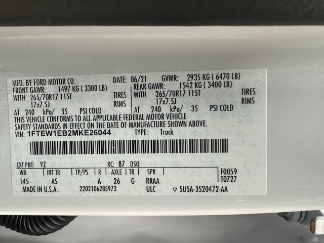 Certified 2021 Ford F150 XL w/ Trailer Tow Package image 32