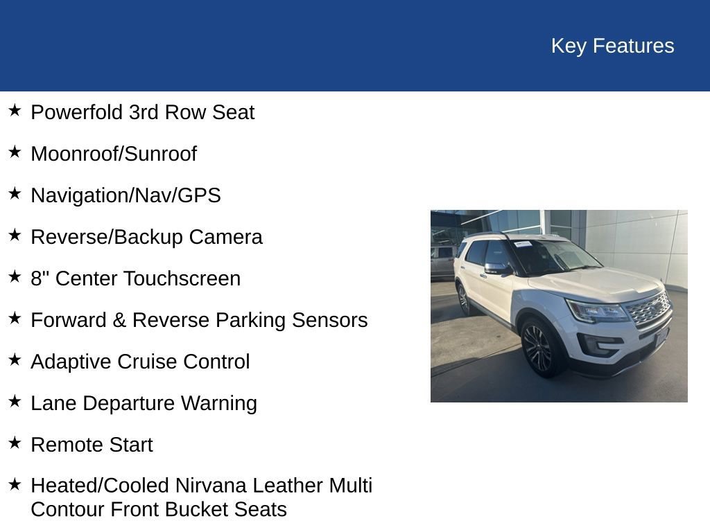 Certified 2017 Ford Explorer Platinum image 36