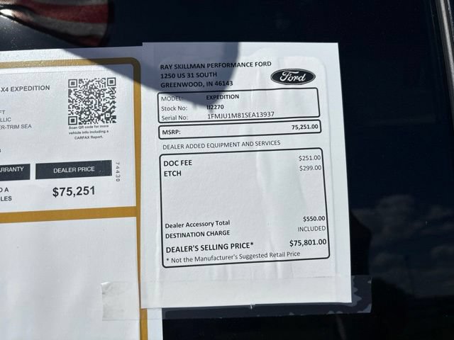 Certified 2025 Ford Expedition Platinum AWD/4WD image 3