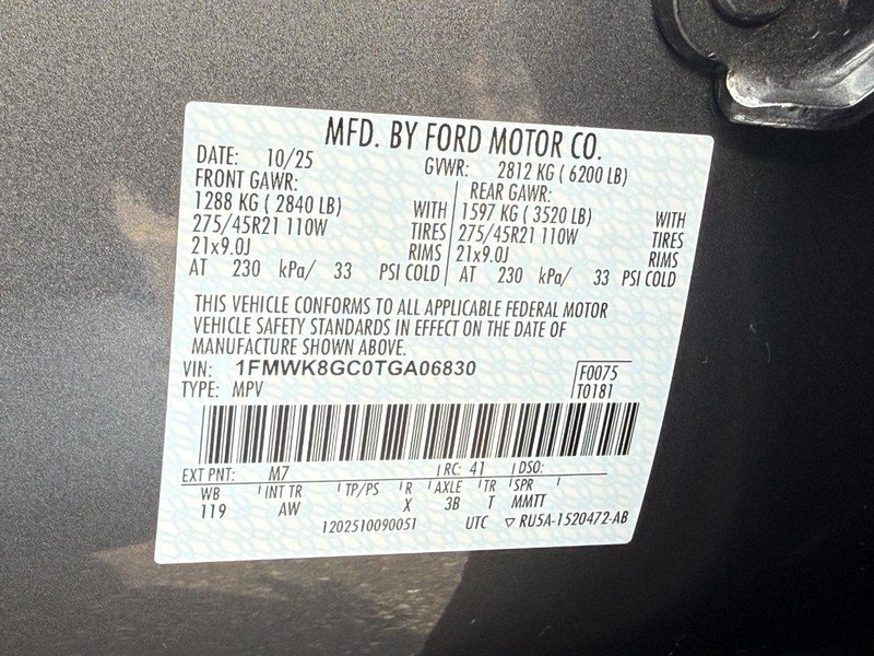 Certified 2026 Ford Explorer ST w/ Sun And Sound Package AWD/4WD image 31