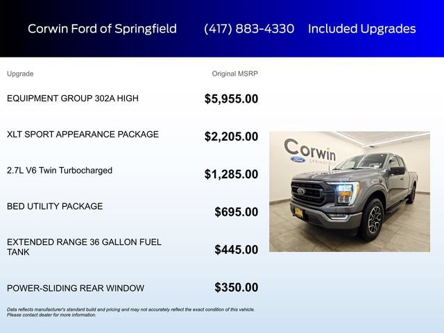 Certified 2022 Ford F150 XLT w/ Equipment Group 302A High AWD/4WD image 6