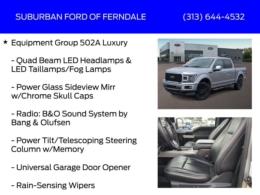 Certified 2020 Ford F150 Lariat w/ Equipment Group 502A Luxury image 13