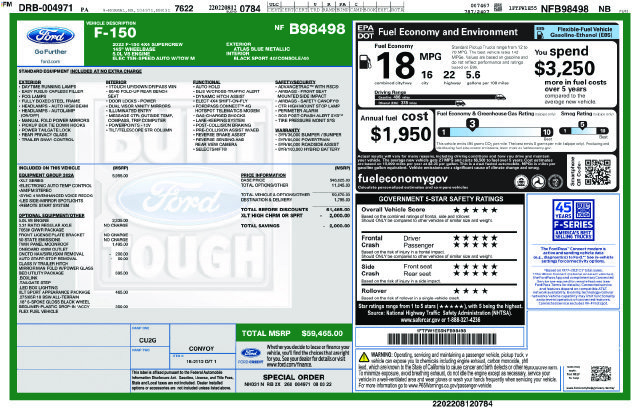 Certified 2022 Ford F150 XLT w/ Equipment Group 302A High AWD/4WD image 10