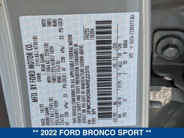 Certified 2022 Ford Bronco Sport Badlands image 25