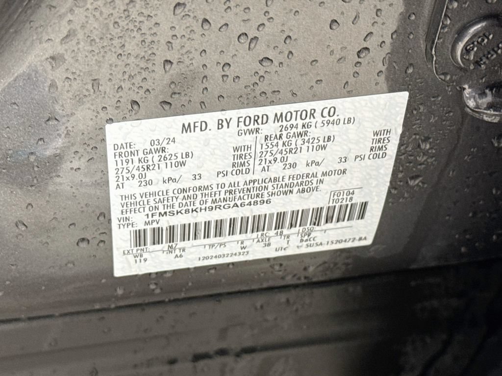Certified 2024 Ford Explorer ST-Line w/ Class IV Trailer Tow Package AWD/4WD image 35