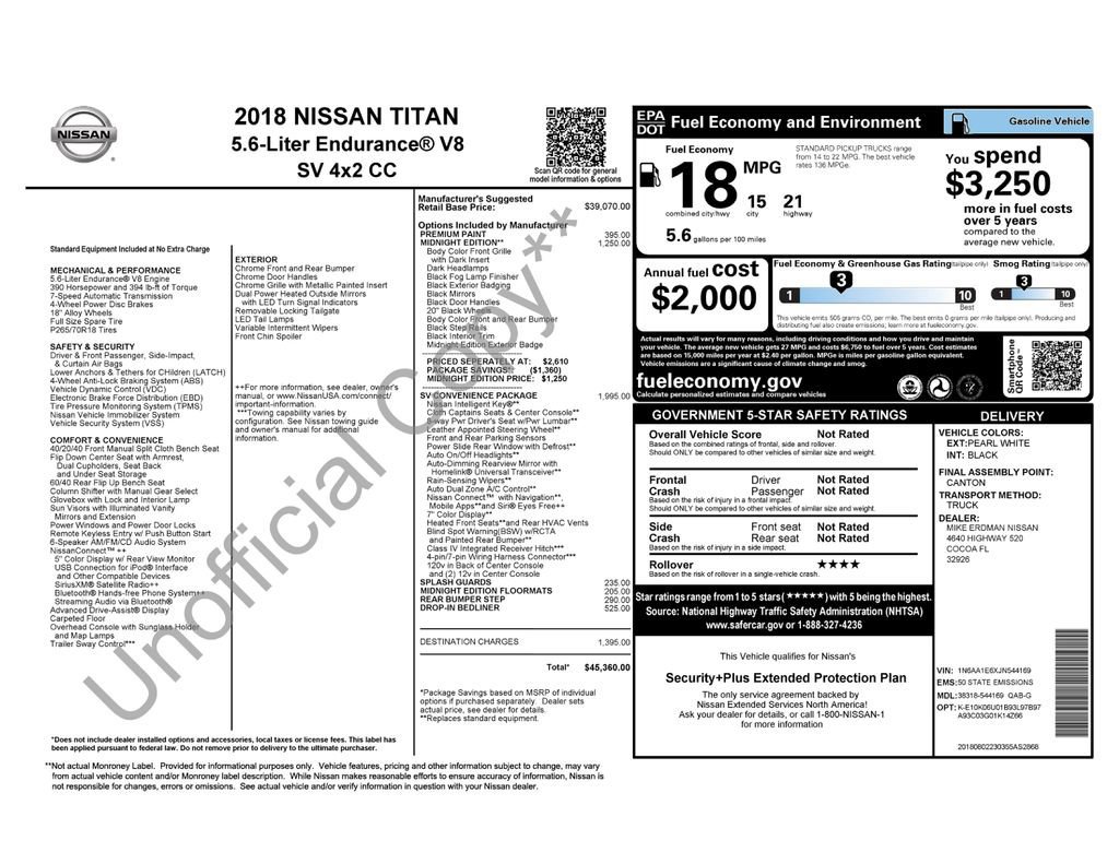 Used 2018 Nissan Titan SV w/ SV Convenience Package image 11