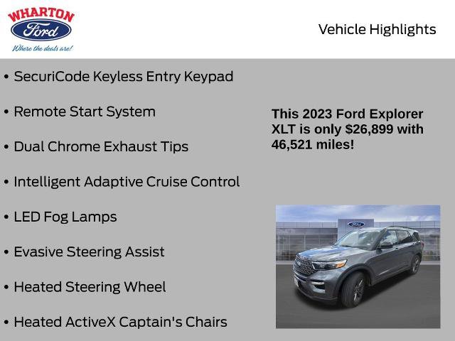 Certified 2023 Ford Explorer XLT w/ Equipment Group 202A RWD image 13