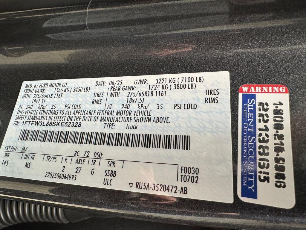 Certified 2025 Ford F150 XLT w/ Equipment Group 301A Standard AWD/4WD image 31