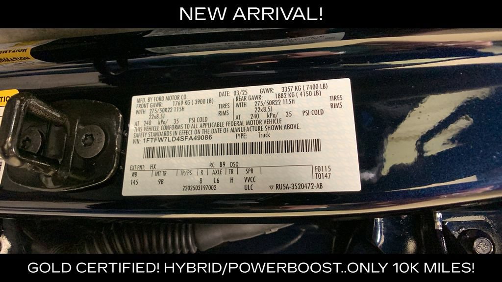 Certified 2025 Ford F150 Platinum w/ Equipment Group 702A High AWD/4WD image 57