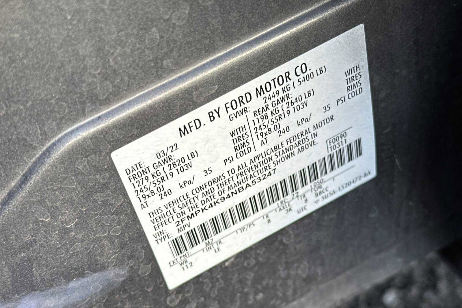 Certified 2022 Ford Edge Titanium image 53