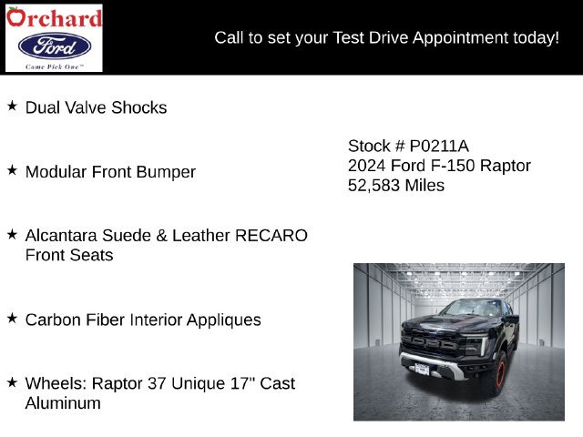 Certified 2024 Ford F150 Raptor AWD/4WD image 13