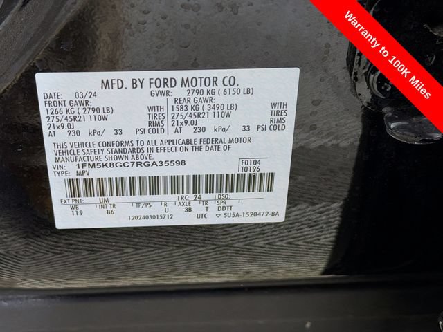 Certified 2024 Ford Explorer ST w/ Equipment Group 401A AWD/4WD image 40