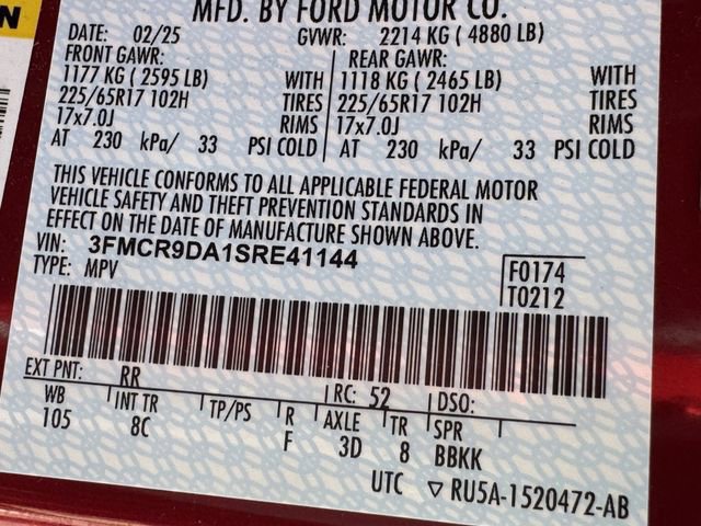 Certified 2025 Ford Bronco Sport Badlands w/ Badlands Tech Package image 35