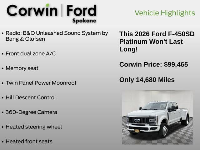 Certified 2026 Ford F450 Platinum w/ FX4 Off-Road Package AWD/4WD image 13