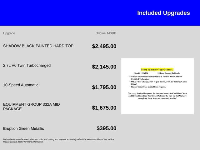 Certified 2025 Ford Bronco Badlands image 14