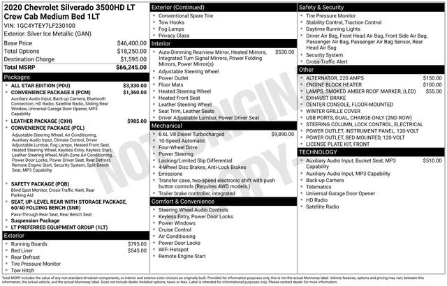 Used 2020 Chevrolet Silverado 3500 LT w/ All Star Edition AWD/4WD image 38