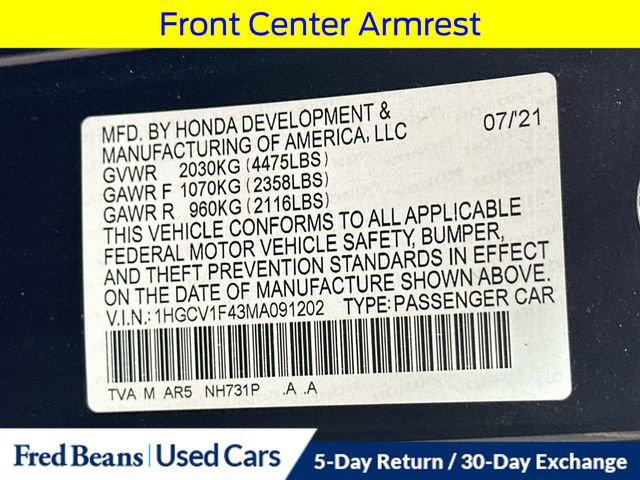 Used 2021 Honda Accord Sport Special Edition image 34