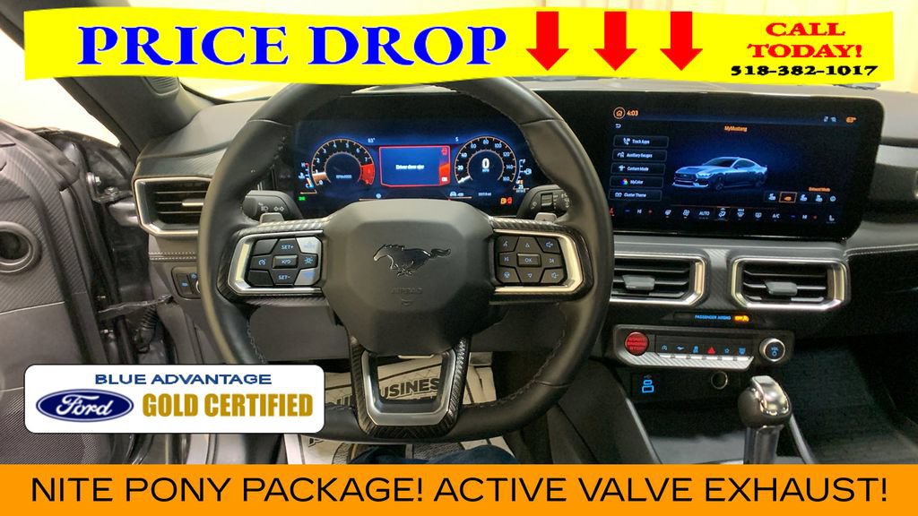 Certified 2025 Ford Mustang GT Premium w/ Mustang Nite Pony Package RWD image 25