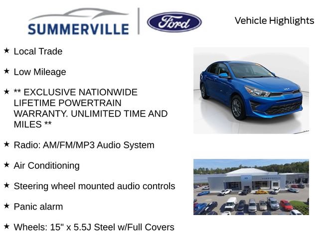 Used 2022 Kia Rio S FWD image 2