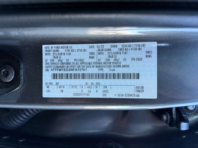 Certified 2022 Ford F150 XLT w/ Equipment Group 302A High image 32