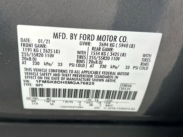 Certified 2021 Ford Explorer XLT w/ Equipment Group 202A image 36