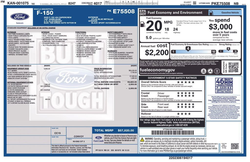 Certified 2023 Ford F150 XLT w/ Equipment Group 302A High image 19