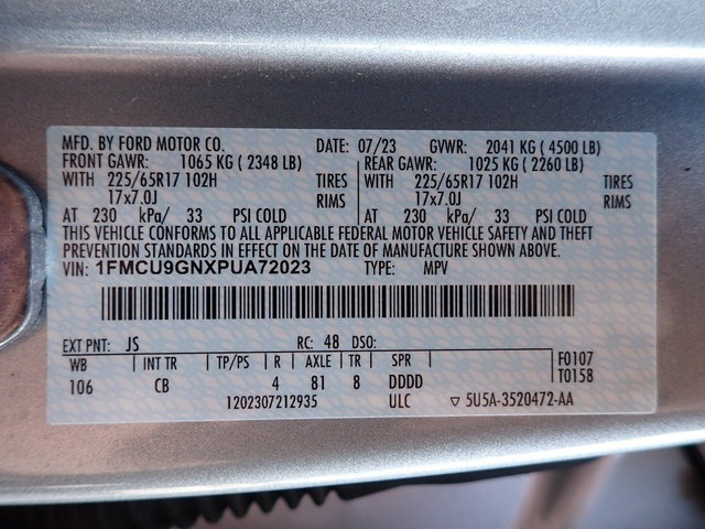 Certified 2023 Ford Escape Active AWD/4WD image 23