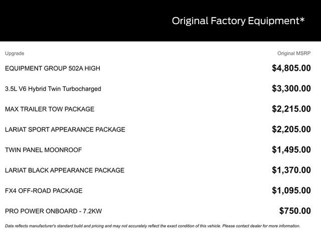 Certified 2023 Ford F150 Lariat w/ Equipment Group 502A High image 21