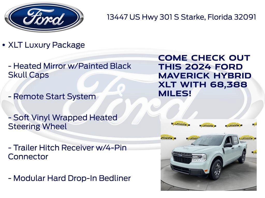 Certified 2024 Ford Maverick XLT w/ XLT Luxury Package FWD image 22