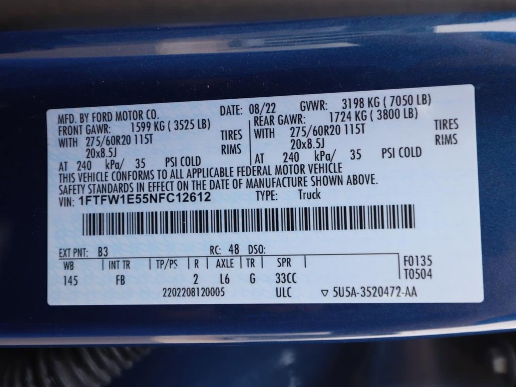 Certified 2022 Ford F150 XLT w/ Equipment Group 302A High image 25