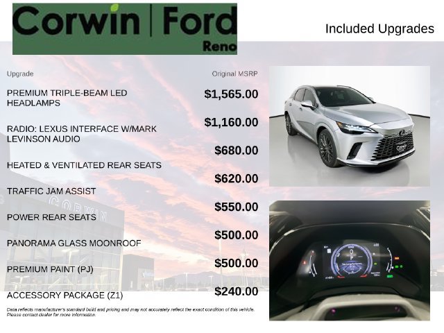 Used 2023 Lexus RX 350 w/ Accessory Package (Z1) AWD/4WD image 3