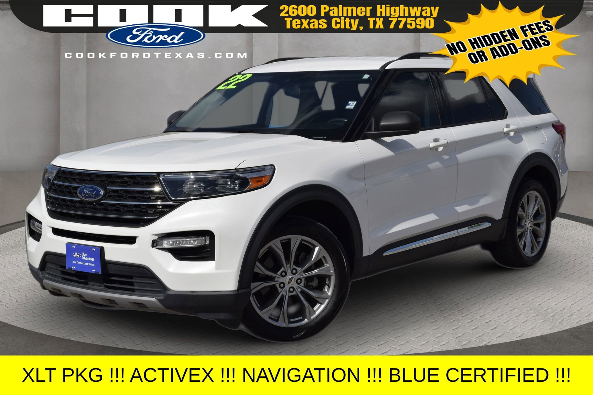 Certified 2022 Ford Explorer XLT w/ Equipment Group 202A