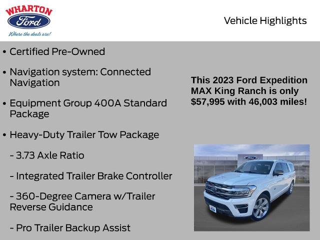 Certified 2023 Ford Expedition Max King Ranch AWD/4WD image 6