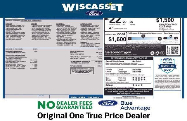 Certified 2022 Ford Explorer Limited w/ Equipment Group 301A image 34