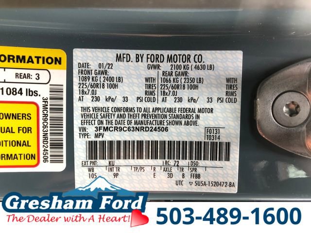 Certified 2022 Ford Bronco Sport Outer Banks AWD/4WD image 32