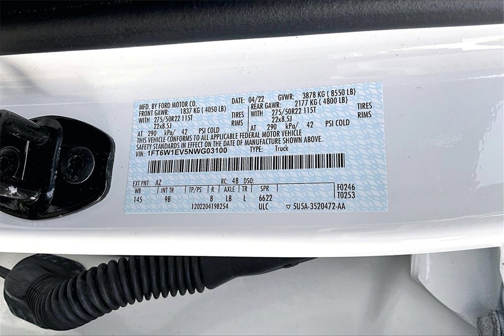 Certified 2022 Ford F150 Lightning Platinum image 36