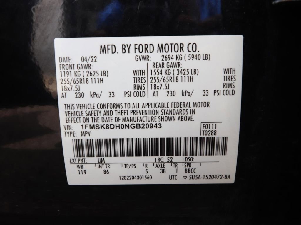 Certified 2022 Ford Explorer XLT image 25