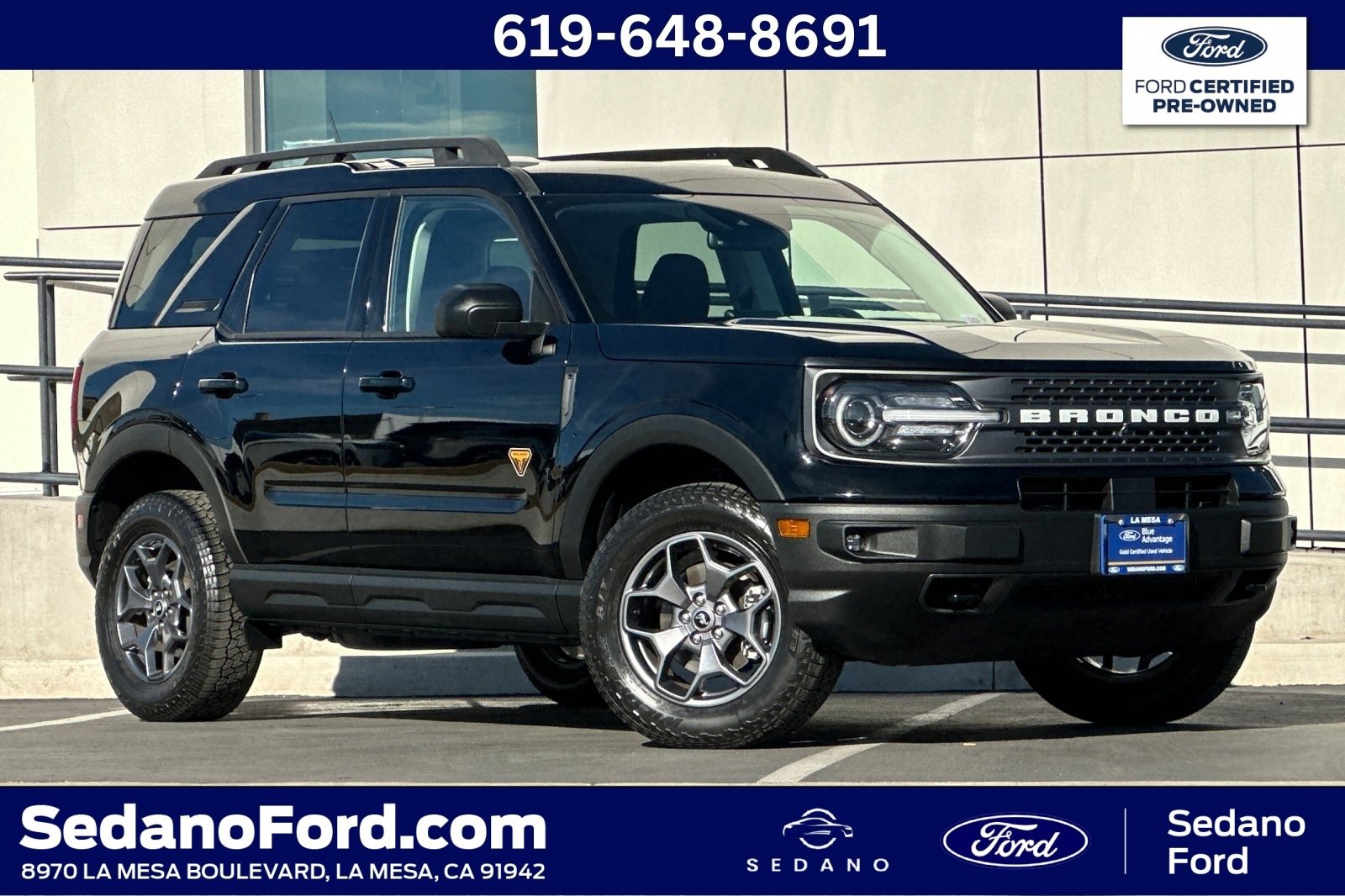 Certified 2023 Ford Bronco Sport Badlands w/ Premium Package