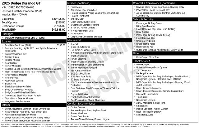 Used 2025 Dodge Durango GT AWD/4WD image 40