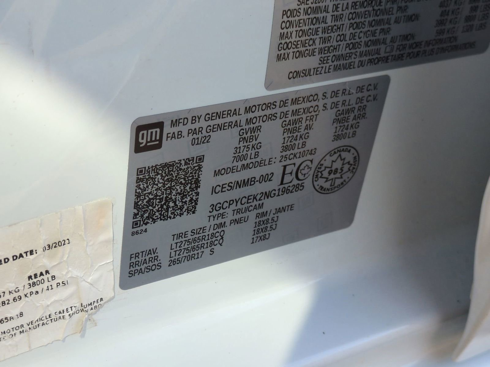 Used 2022 Chevrolet Silverado 1500 Custom Trail Boss w/ Safety Confidence Package image 40