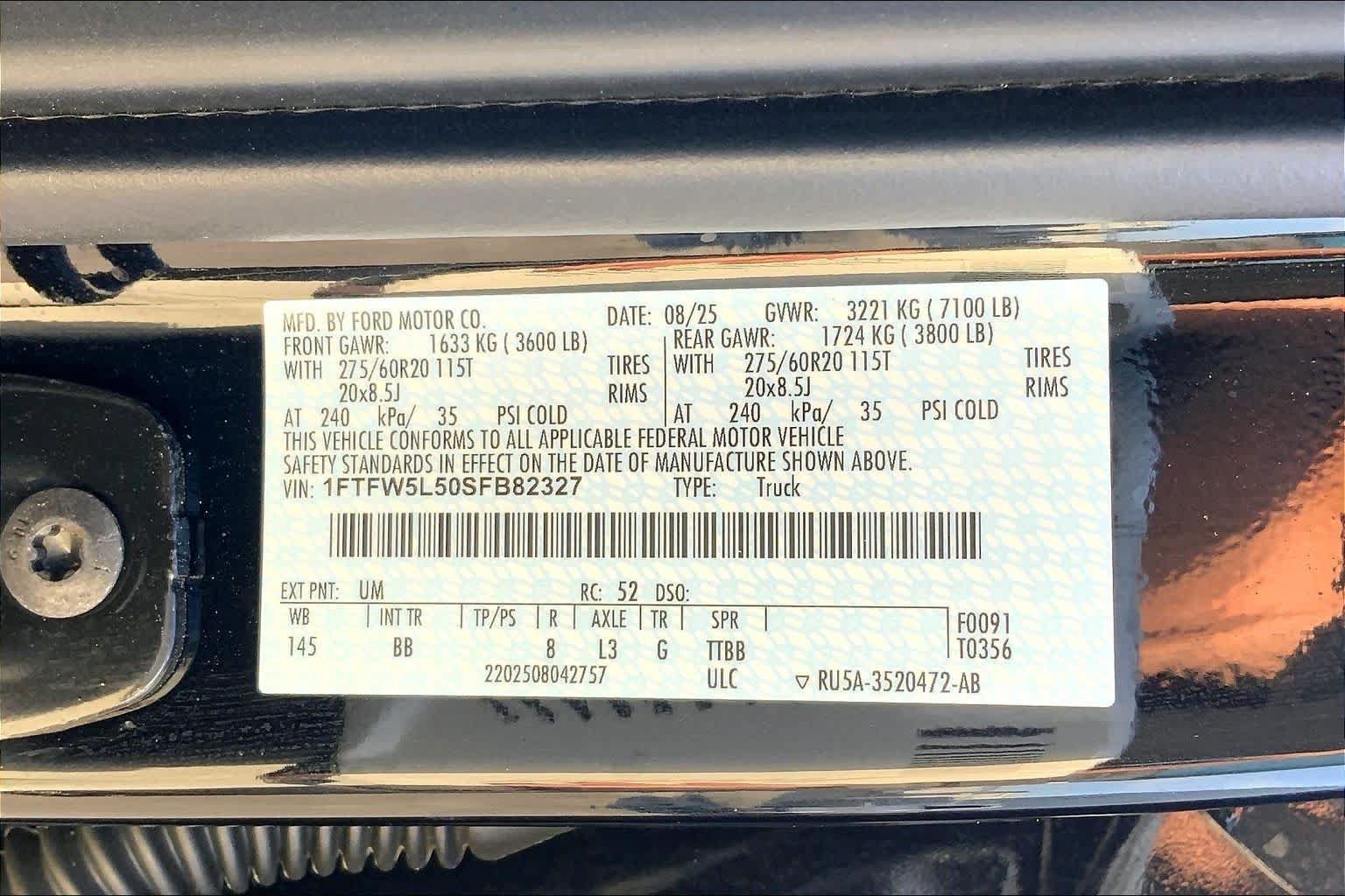Certified 2025 Ford F150 Lariat w/ Equipment Group 502A High AWD/4WD image 35