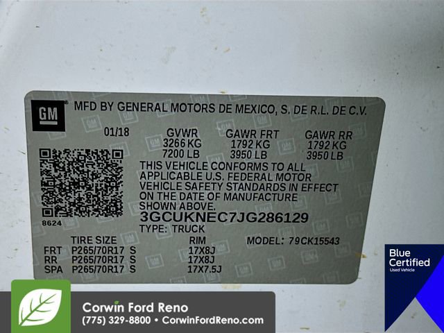 Used 2018 Chevrolet Silverado 1500 W/T w/ Trailering Package image 33