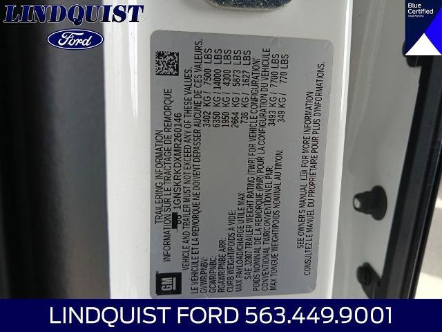 Used 2021 Chevrolet Tahoe RST w/ Luxury Package AWD/4WD image 21