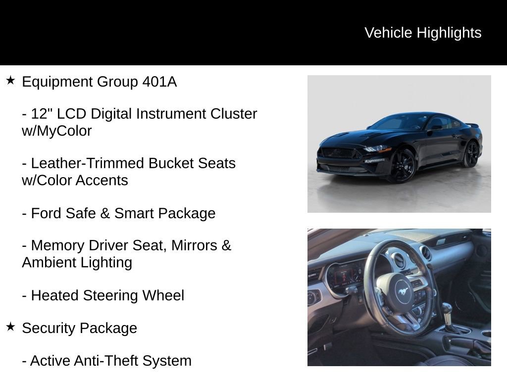 Certified 2023 Ford Mustang GT Premium w/ Equipment Group 401A image 6