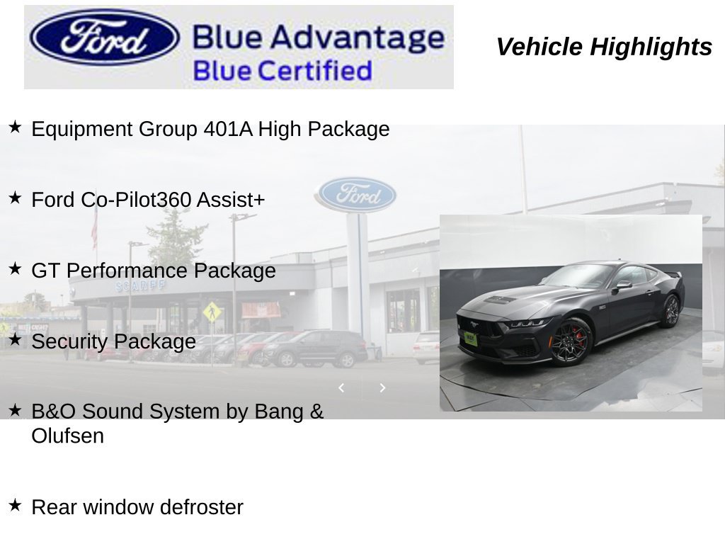 Certified 2024 Ford Mustang GT Premium w/ GT Performance Package RWD image 19