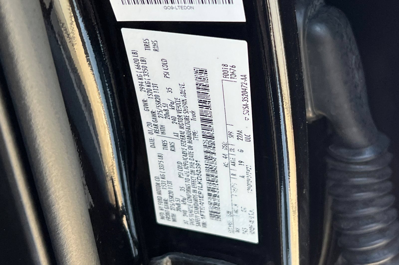 Certified 2020 Ford F150 XL w/ Equipment Group 101A Mid AWD/4WD image 27
