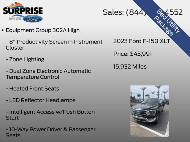 Certified 2023 Ford F150 XLT w/ Equipment Group 302A High AWD/4WD image 15