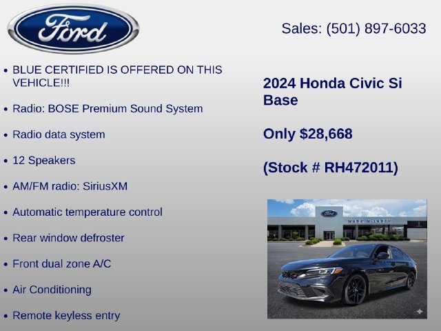 Used 2024 Honda Civic Si image 6